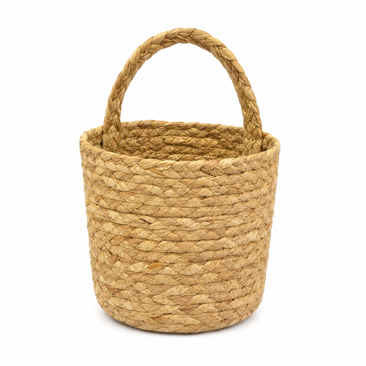 Natural Rattan Hanging Flower Basket, 9.8 x 6.7 in